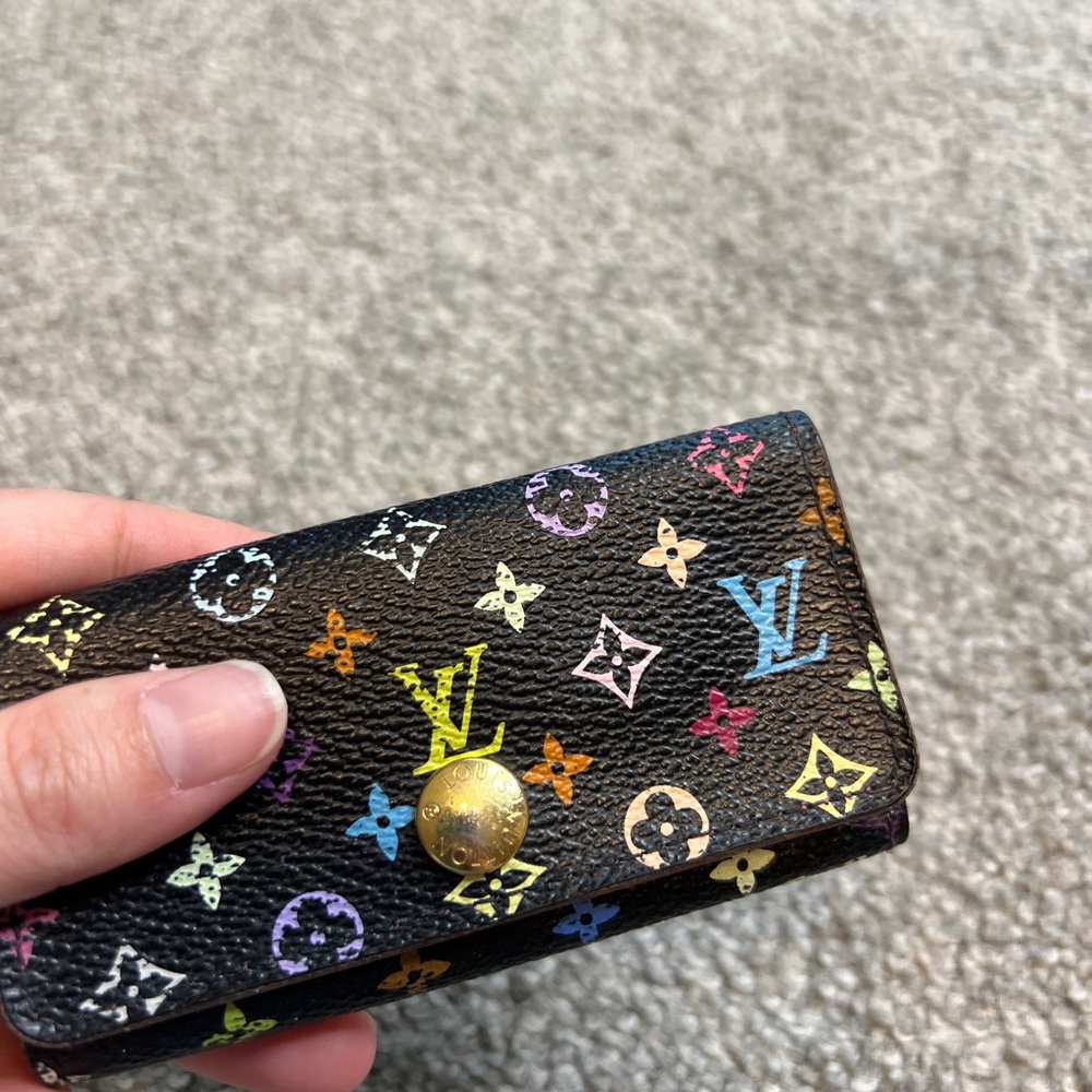Louis Vuitton monogram multicolor 4 noir key holder wallet - Picture 4 of 10